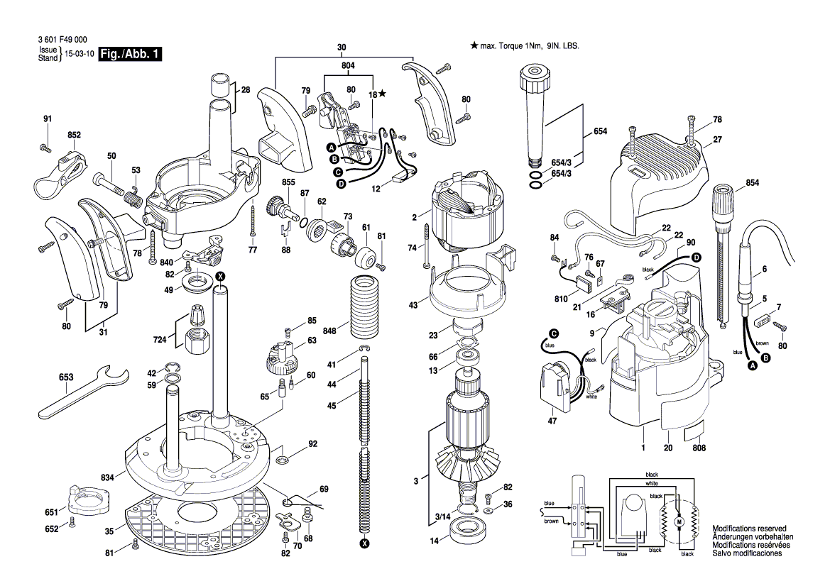 NEU EURIEREN BOSCH 2610907529 Einstellknauf