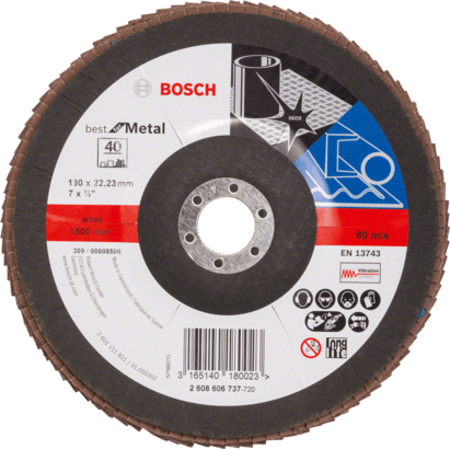 Neue echte Bosch 2608606737 x571 Beste für Metallklappenscheiben, Straight Version