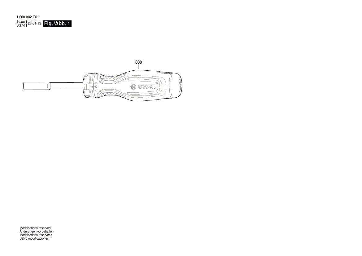 Ny ekte Bosch 1600A02T0P skrutrekker