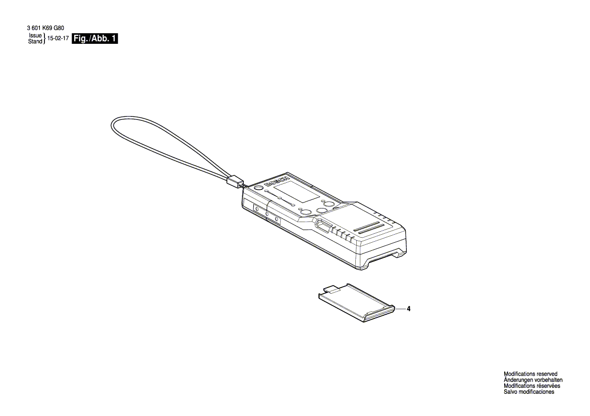 Ny ekte Bosch 1619pa8322 Batteribeskyttelsesdeksel