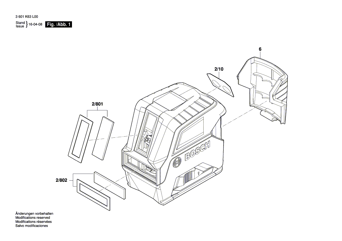 Nouvelle fenêtre Bosch 1607000C9S