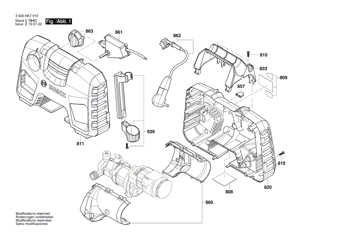 Neues echtes Bosch F016F04964 Warnlabel