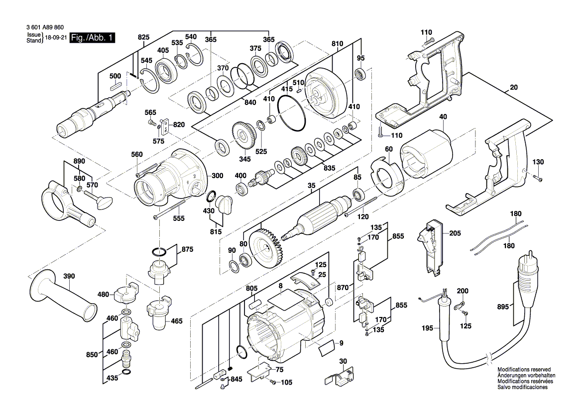 NOUVEAU BOSCH VOLICE 160422053B BRUSSE DE CARBON