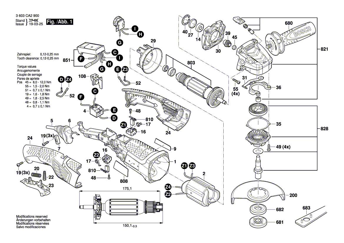 Nieuwe echte Bosch 1600A007UV Electronics Module