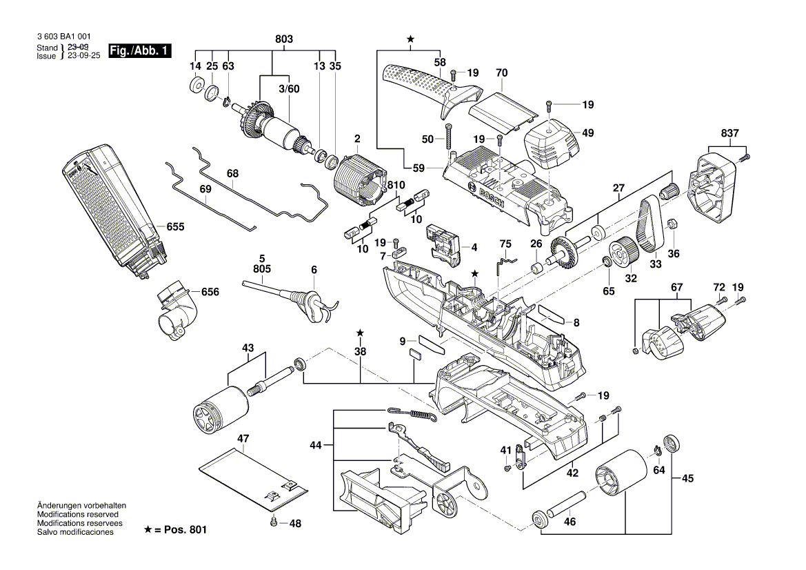 New Genuine Bosch 1619P15127 Nameplate