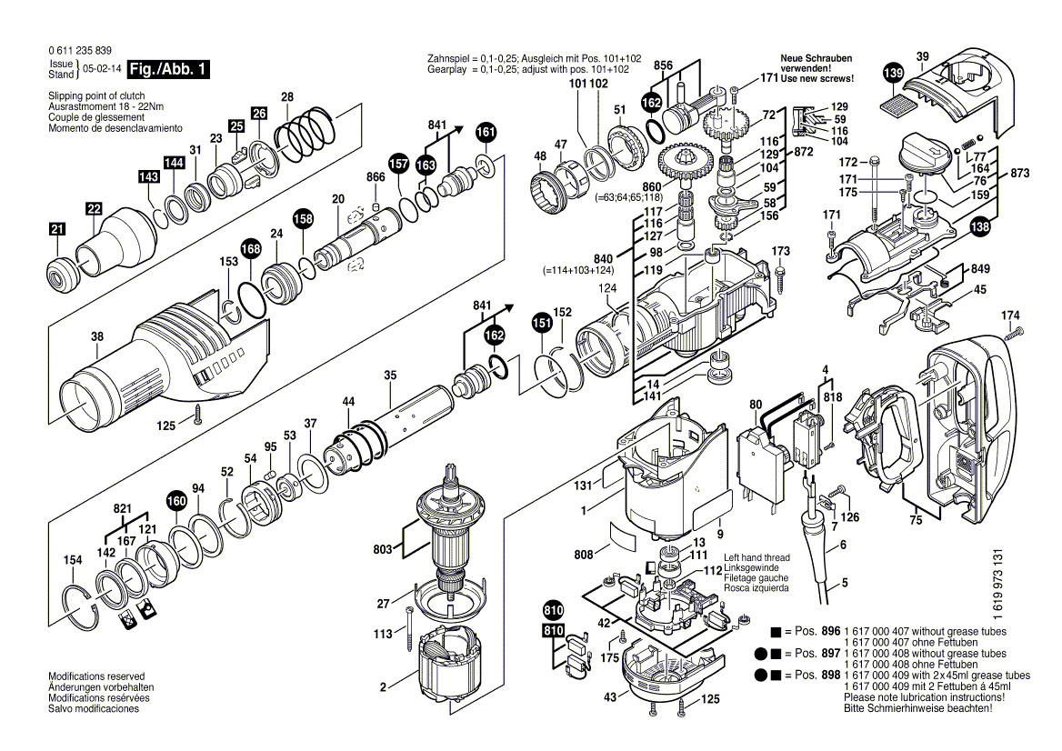 Новая подлинная пружина сжатия Bosch 1614610010