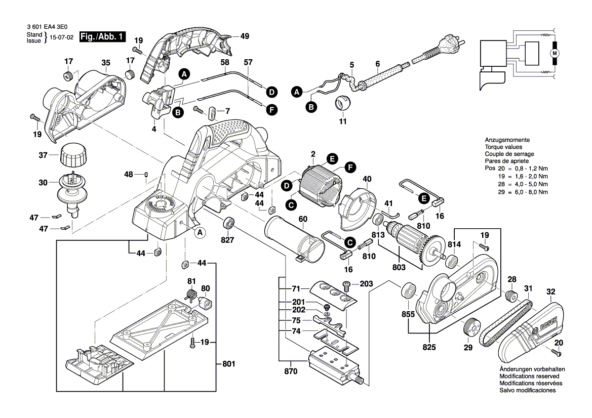 New Genuine Bosch 2609110084 Straining Screw