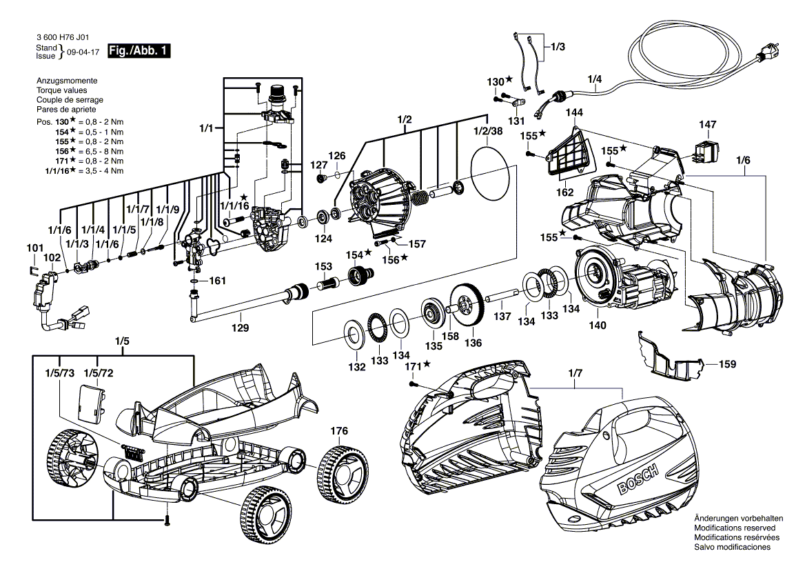 Новый подлинный кабель Bosch F016F03857