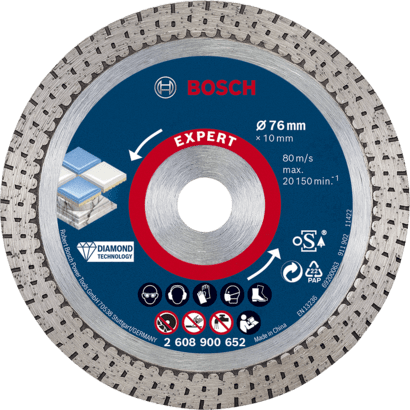 Ny ekte Bosch 2608900652 Ekspert Hardceramic 76 mm plater