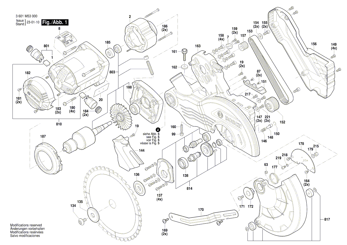 Neuer echter Bosch 1619pc0716 Gehrungszaun