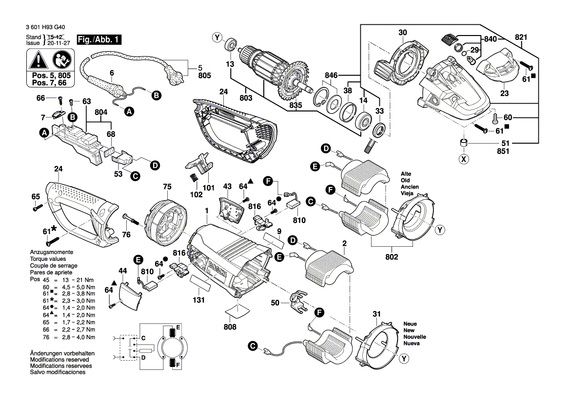 Neues echtes Bosch 1604460349 Stromversorgungskabel