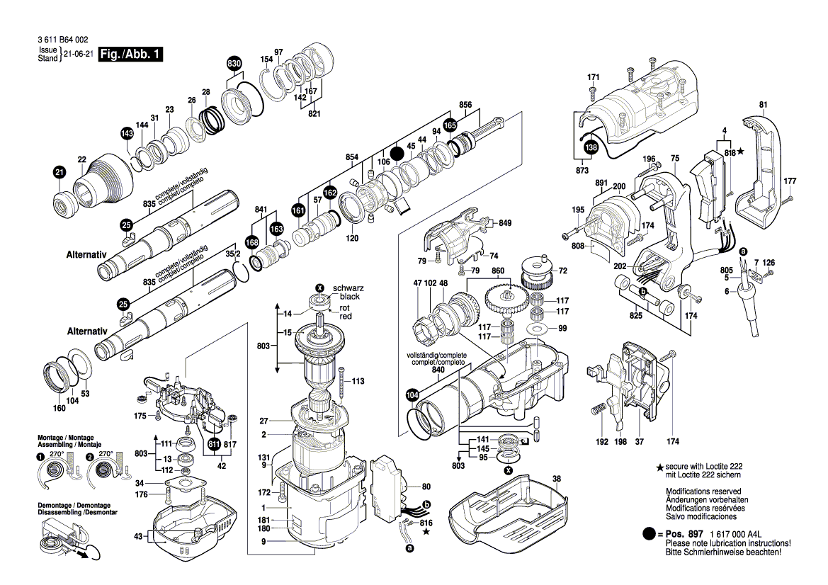 Neuer original Bosch 1607000F30 Hilfsgriff 