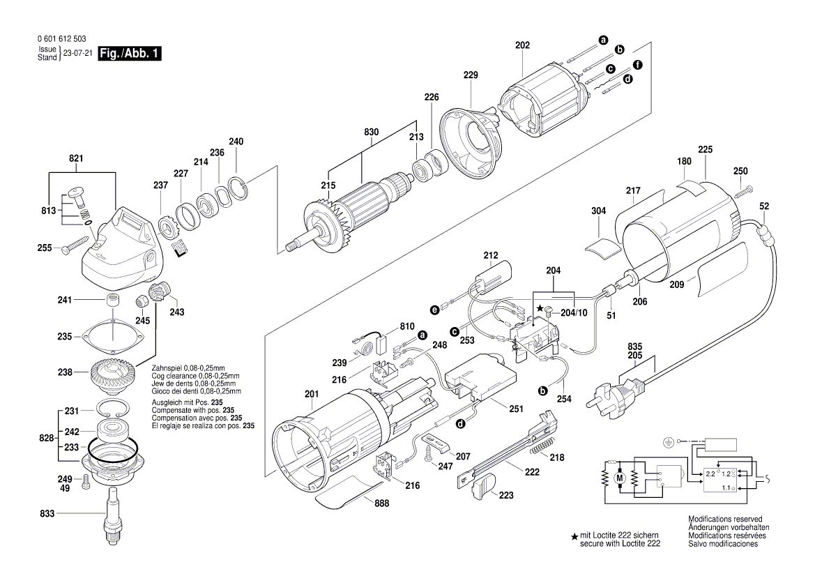 Nouveau véritable bosch 1604010249 Armature avec ventilateur