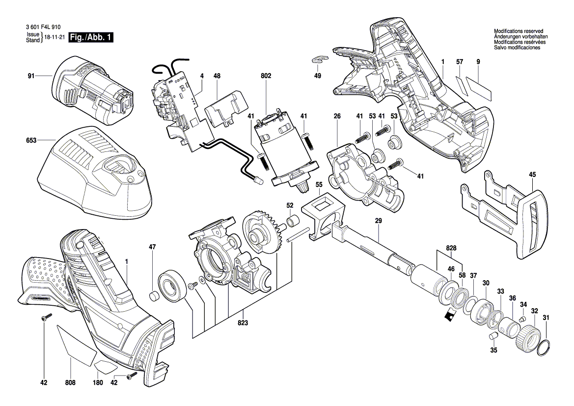 New Genuine Bosch 1619P08648 Warning Plate