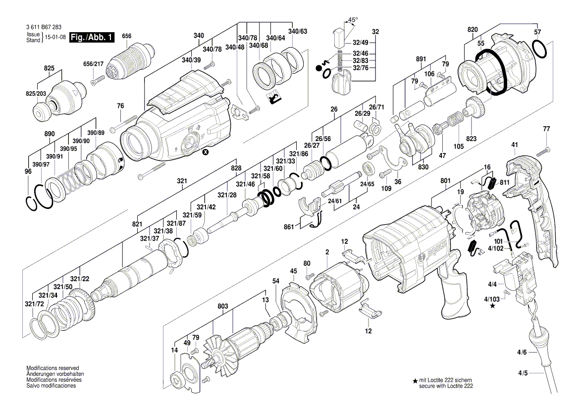 Nouveau véritable Bosch 1615808106 Porte-toile