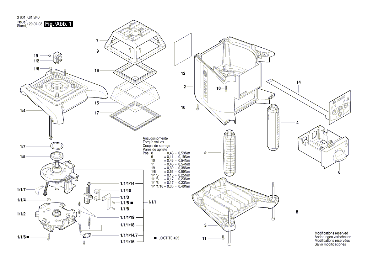 Ny ekte Bosch 160111A7JL -typeskilt