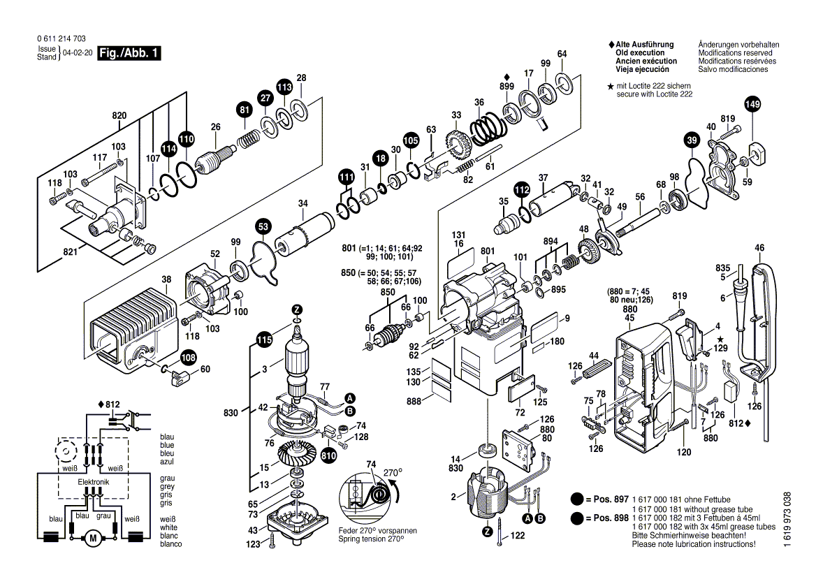 Nieuwe echte Bosch 1604460201 voedingssnoer