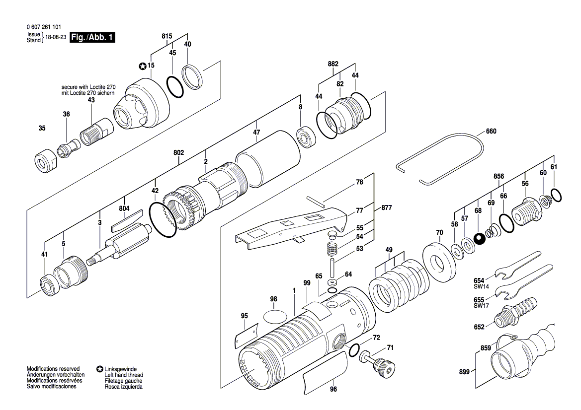 Новый подлинный корпус шпинделя Bosch 3607030052