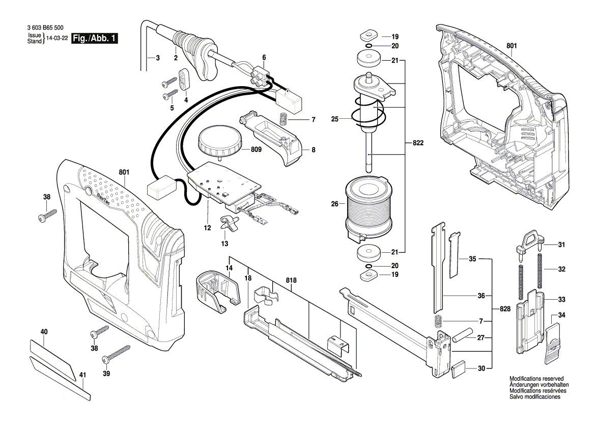 New Genuine Bosch 1619PA6421 Tacker Feeder