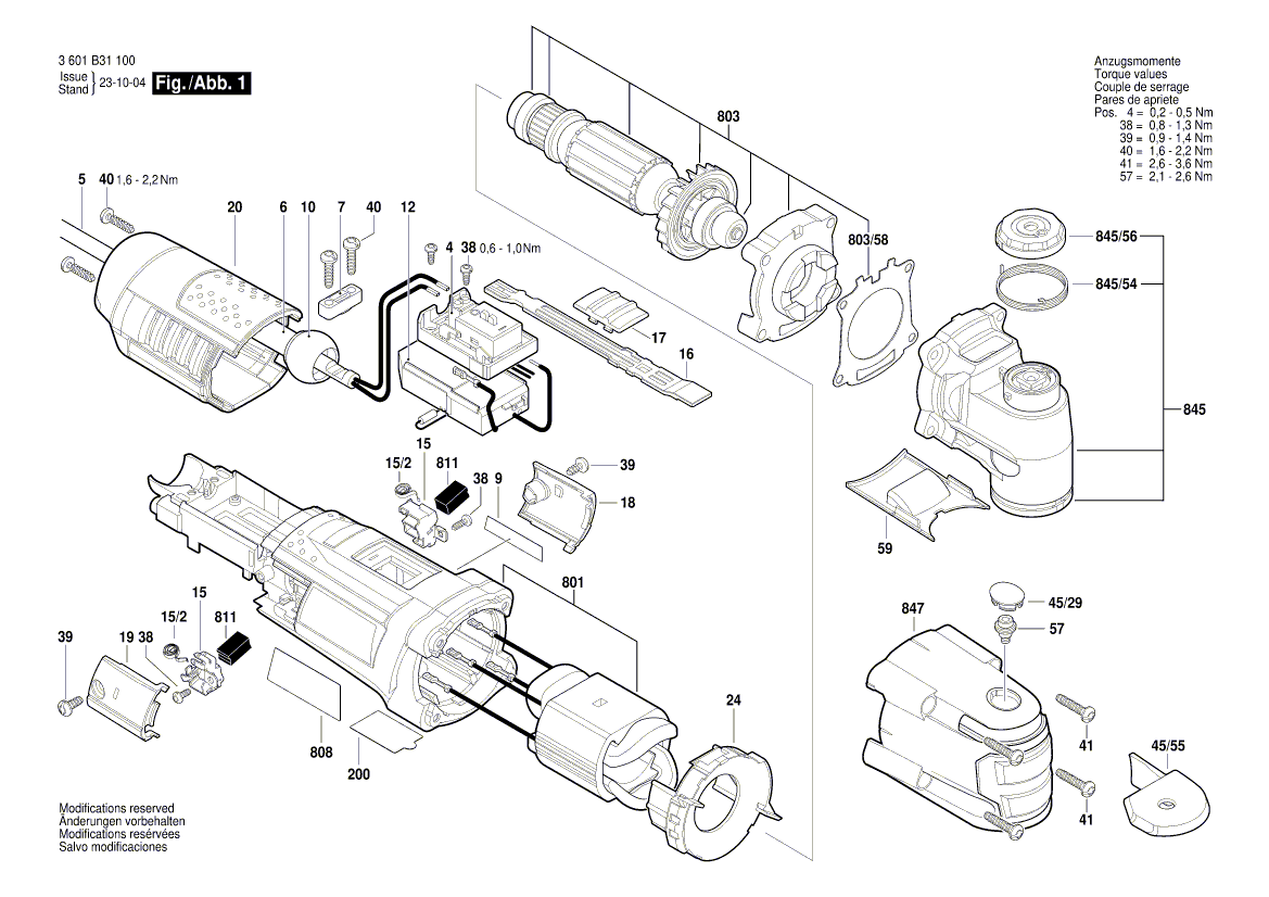 Nouveau véritable bosch 2604011962 armature