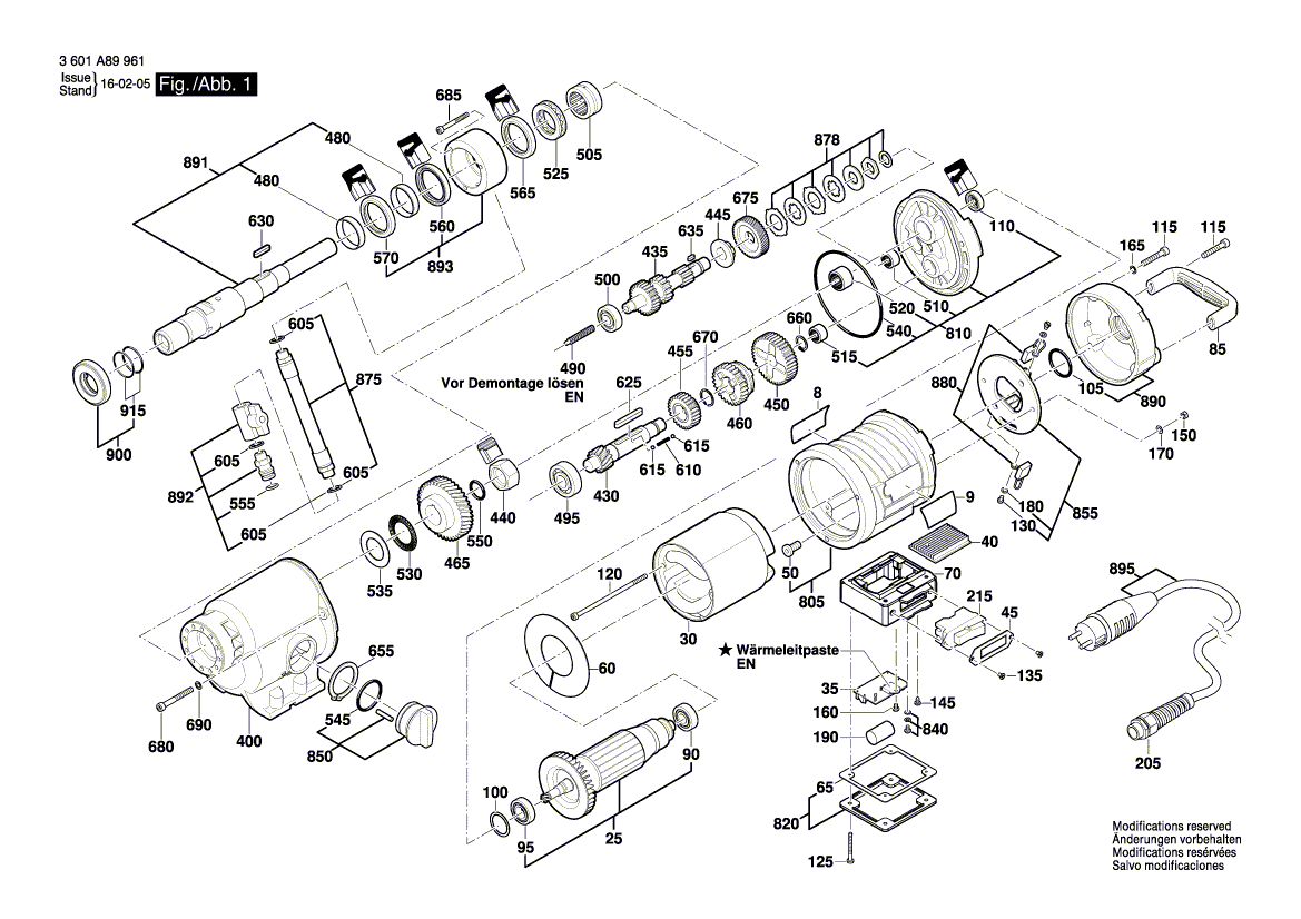 Новый подлинный клапан Bosch 1600A005AY.