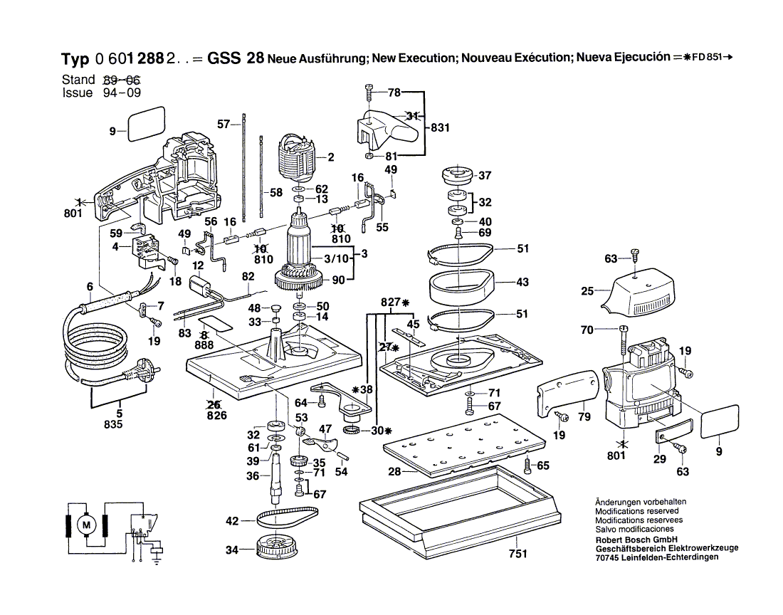 Nieuwe echte Bosch 2608000126 Slotplaat