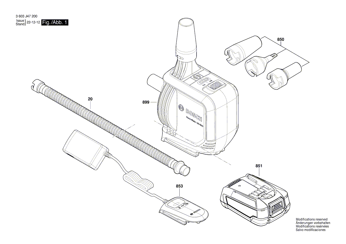 Новый подлинный Bosch 1619pb9507 шланг