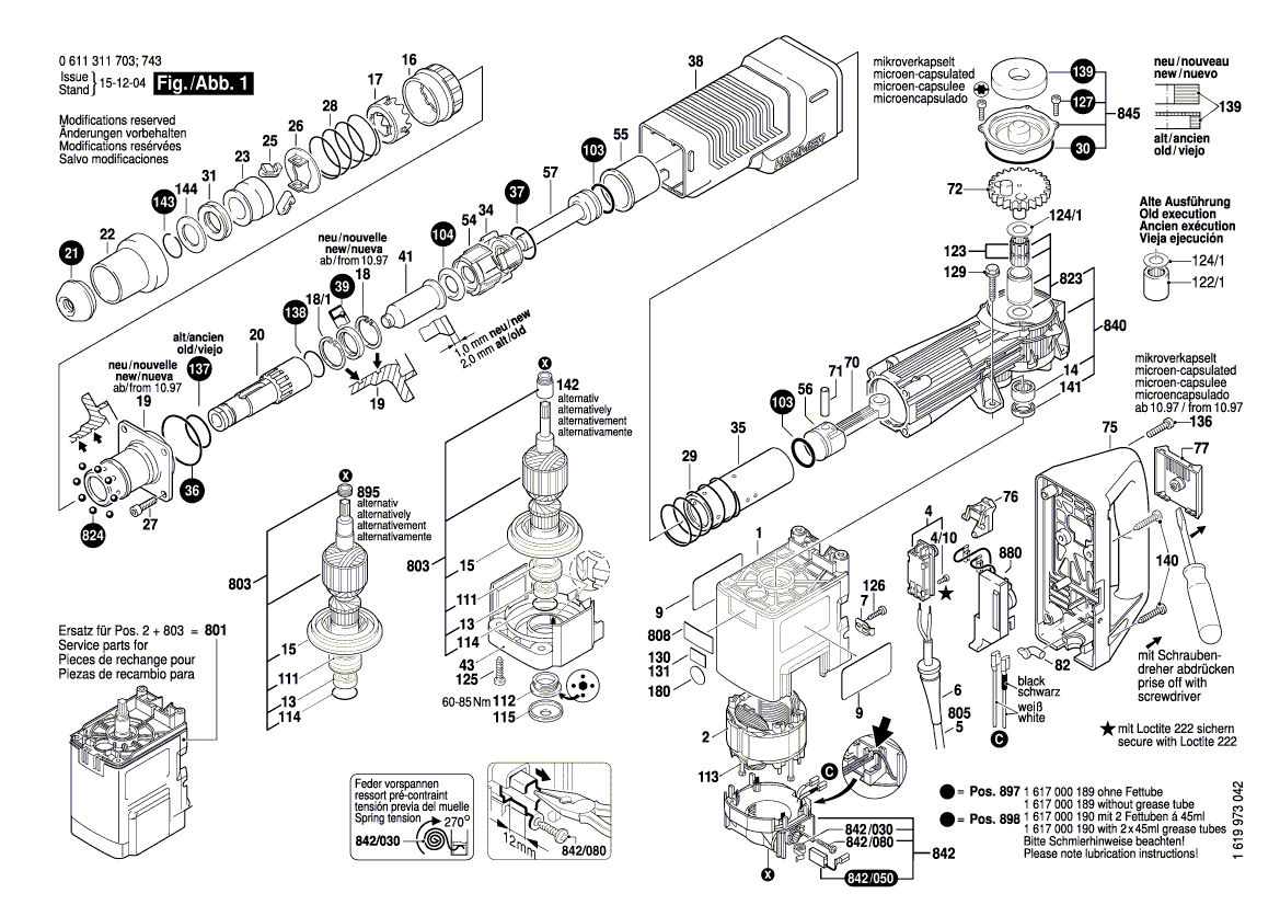 Nieuwe echte Bosch 1615808083 Lagerbedekking