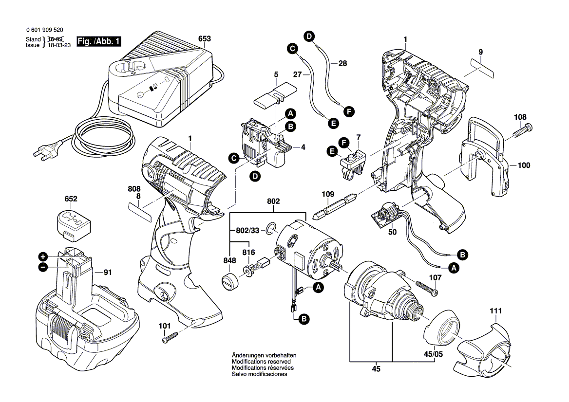 Новый подлинный Bosch 2609199046 Мотор