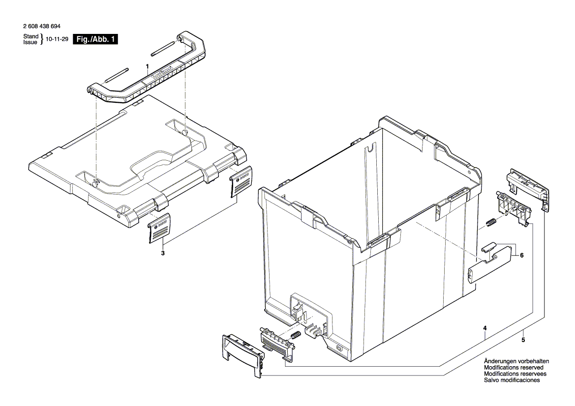 Новый подлинный набор деталей уплотнений Bosch 1600A000J5