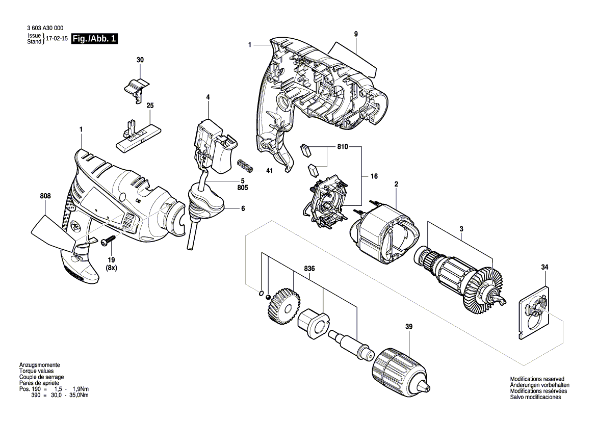 New Genuine Bosch 2609007816 Armature