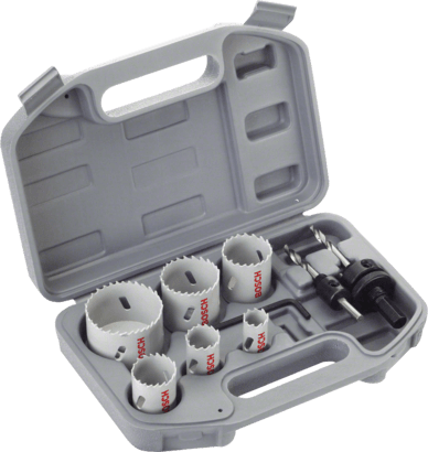 New Genuine Bosch 2608580868 HSS Bi-metal Holesaw Set Universal, 9-piece For