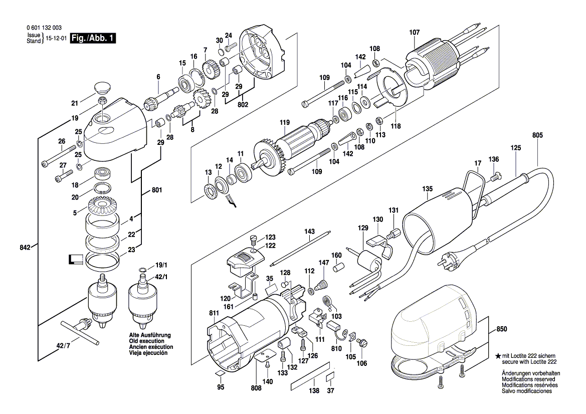 Nouveau véritable bosch 2600101617 cale