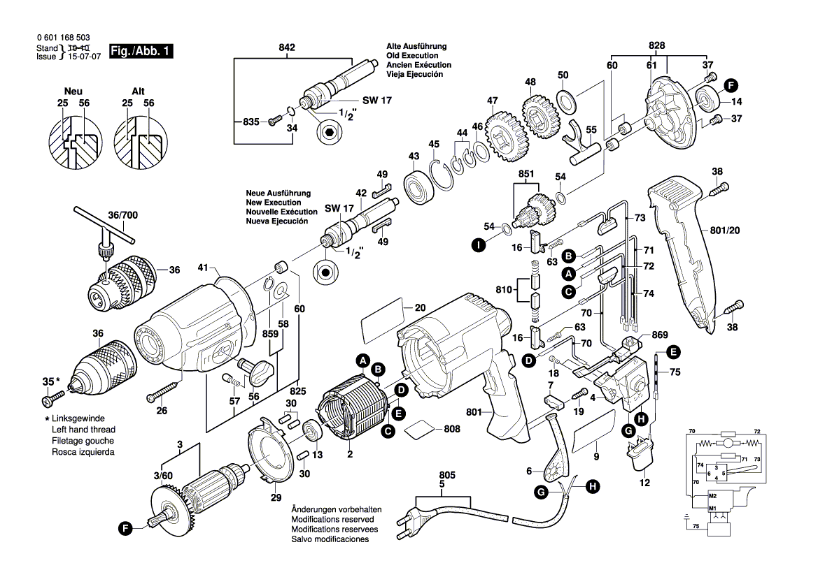 New Genuine Bosch 2607200209 Switch