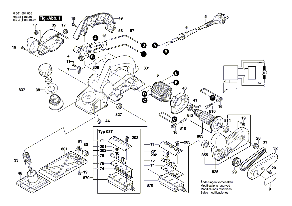 Nieuwe echte Bosch 1604460247 voedingssnoer