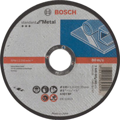 Новый подлинный Bosch 2608603165 Стандарт для металлического режущего диска для небольшого угла