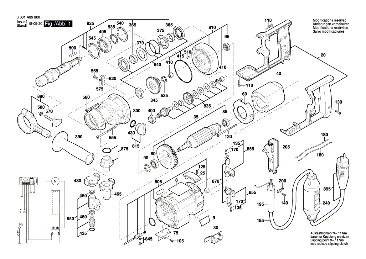 Ny ekte Bosch 1600A004Y1 Ovalhodeskrue