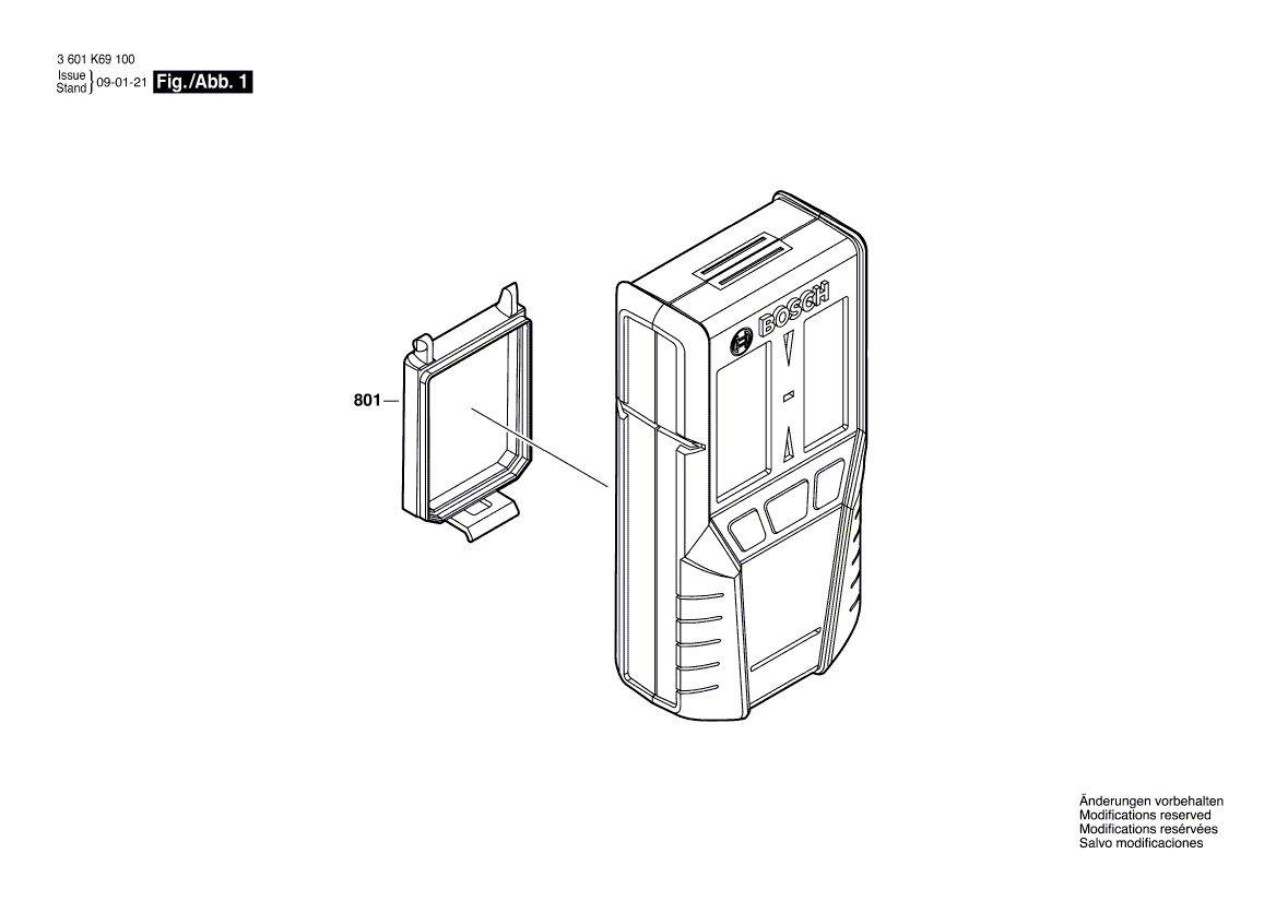 Ny ekte Bosch 1609203x78 Batteriets omslag