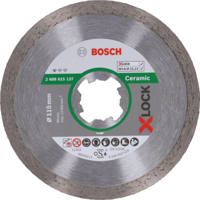 Neue echte Bosch 2608615137 X-Lock-Standard für Keramik-Diamant-Schneidscheibe