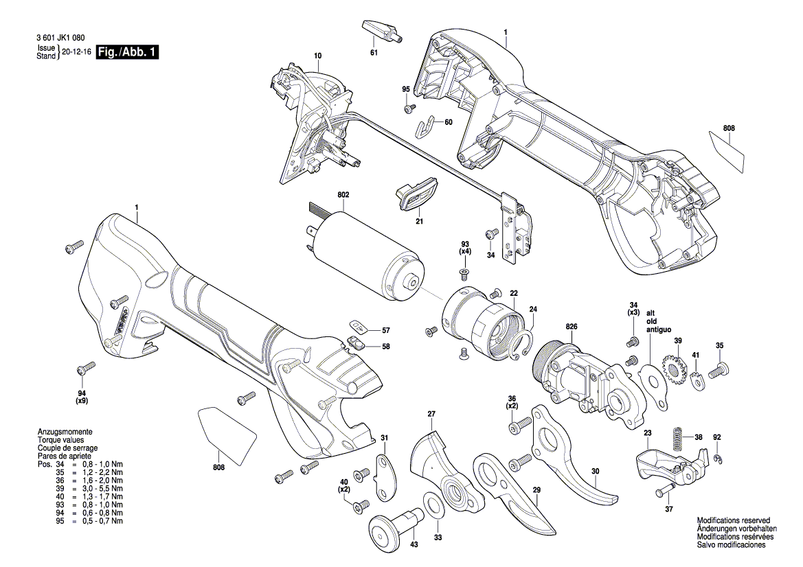 Новый подлинный вал Bosch 1619p15734