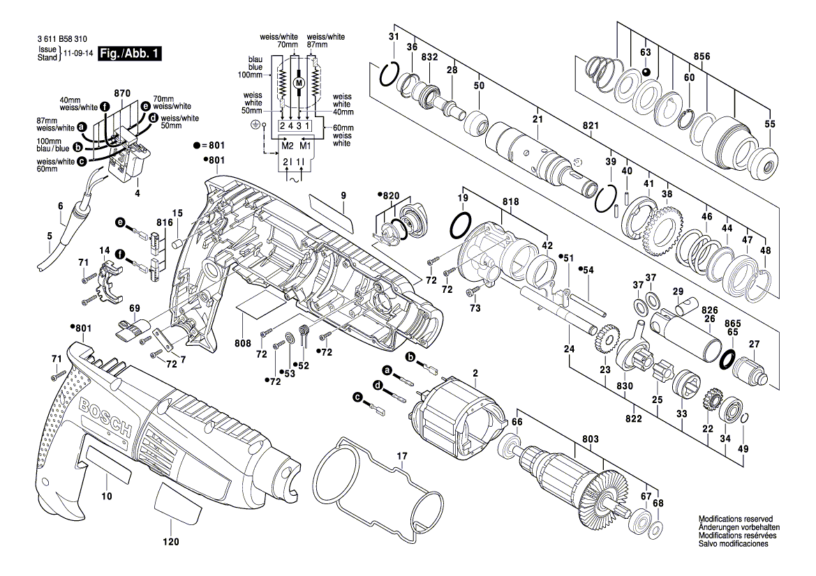 Neuer originaler Bosch 1614601053 Sicherungsring 