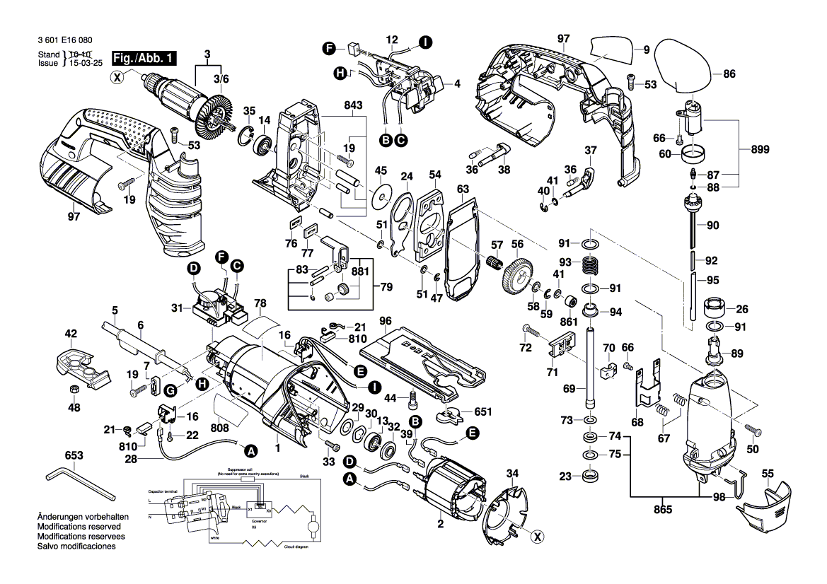 NOUVEAU véritable Bosch 1604460475 Cordon d'alimentation