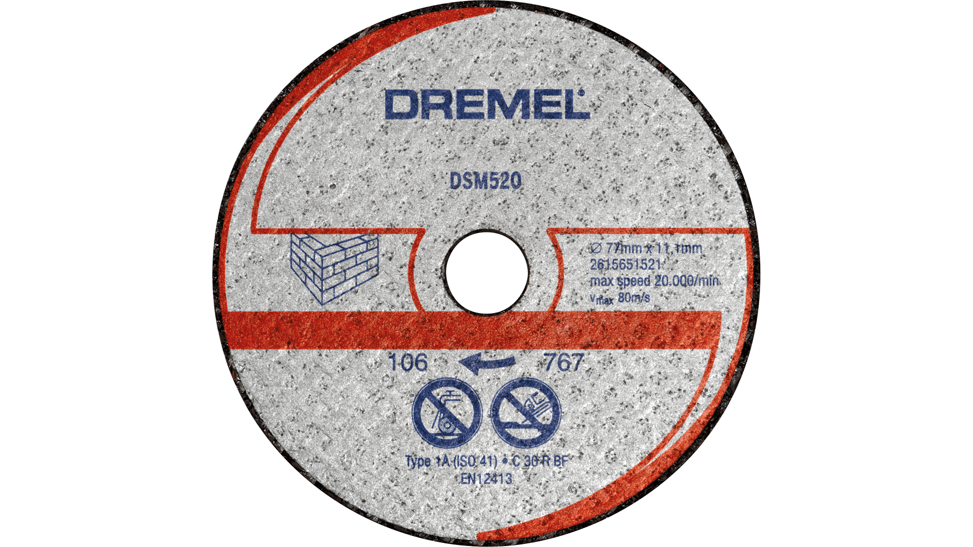 Nouveau authentique Dremel 2615S520JB ® DSM20 Masonry Cutting Wheel (DSM520)