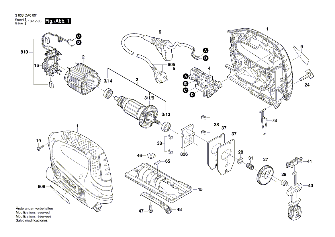 New Genuine Bosch 160111C0BG Manufacturer's nameplate