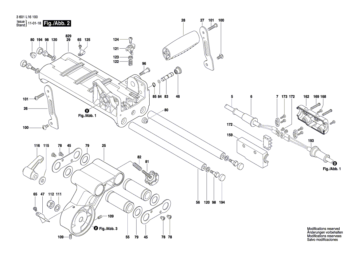 New Genuine Bosch 1619P03706 Lever