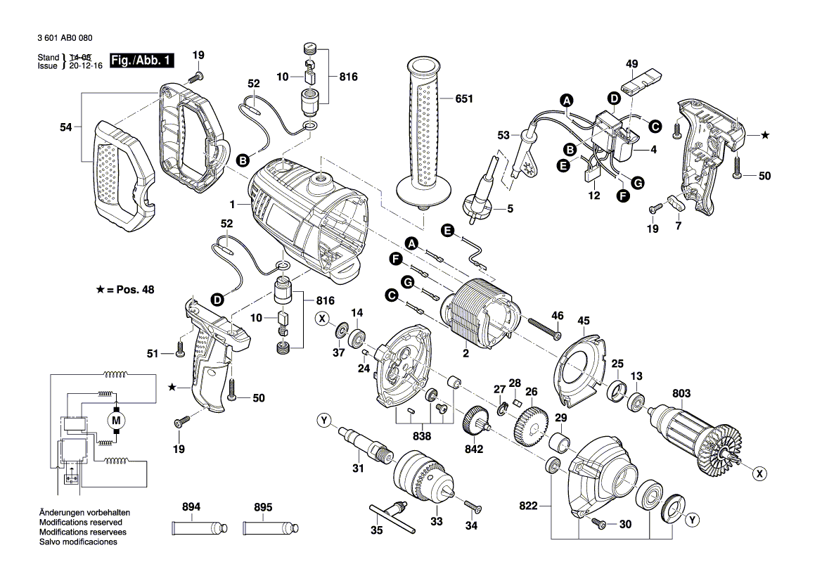 Neue echte Bosch 1619pa7814 Motorwohnung