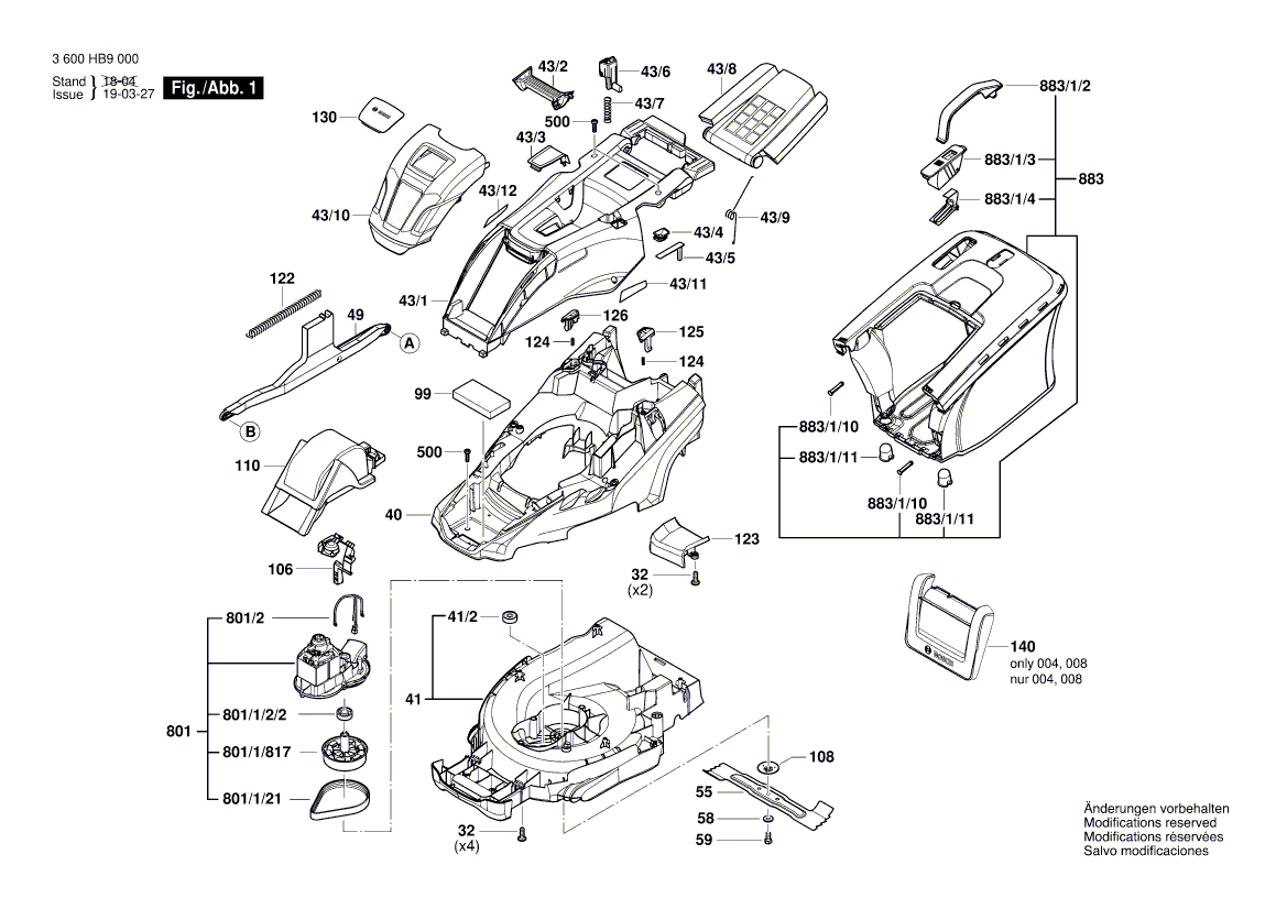 Nieuwe echte Bosch F016105363 klemhendel