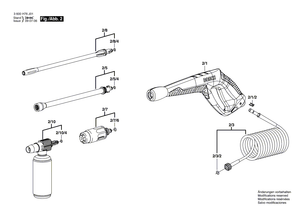 New Genuine Bosch F016F03893 Foam Spray Device