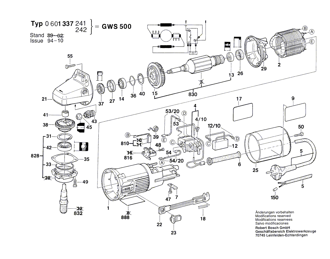 Nieuwe echte Bosch 1605806411 Gearhuisvesting