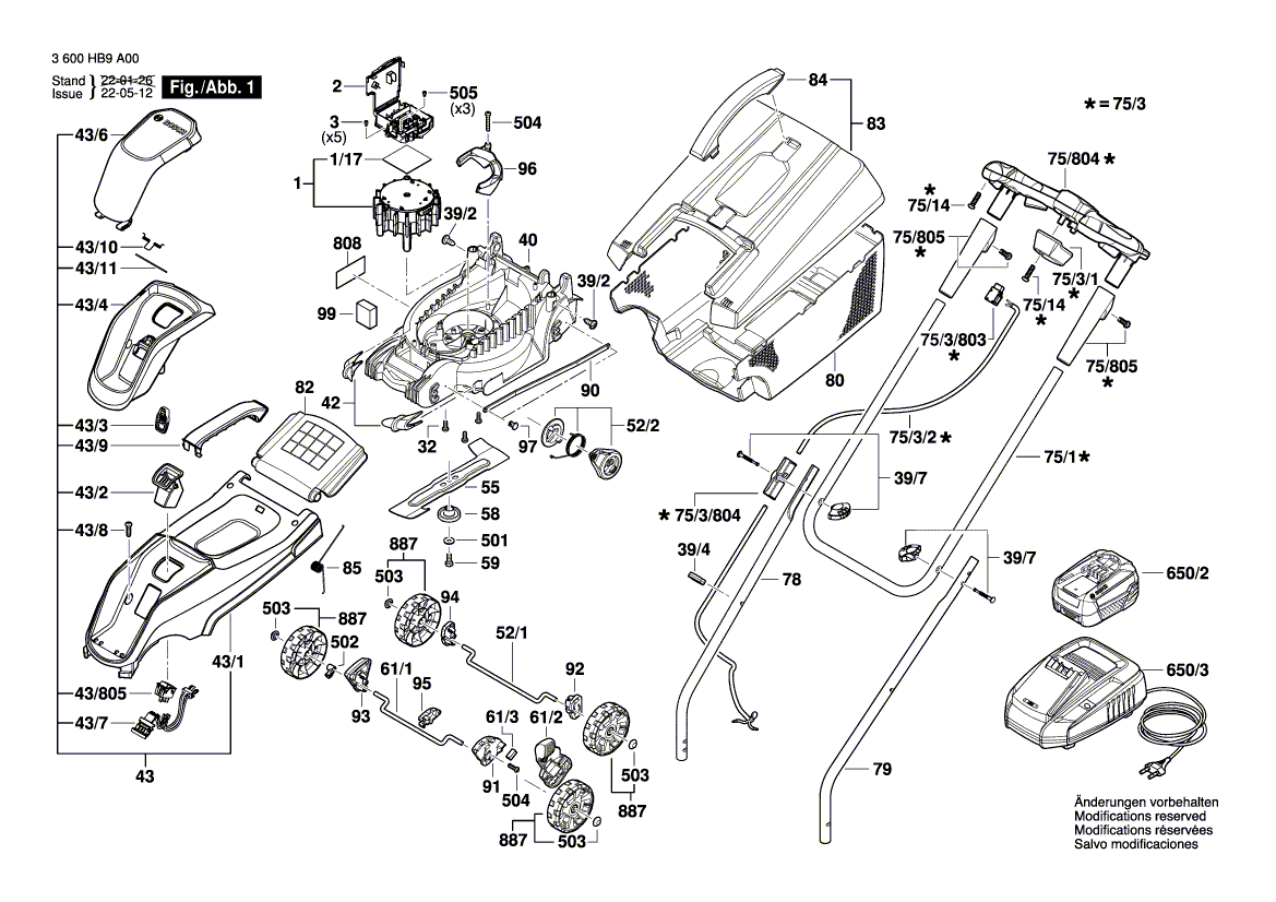 NOUVEAU VOLINE BOSCH 1600A01N2G GARDE LAVE